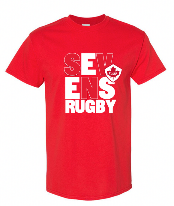 RUGBY SEVENS T-shirt-RED