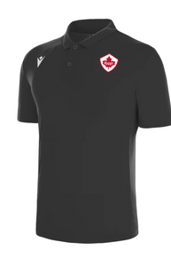 Official Canada Performance Polo (Black/Grey)