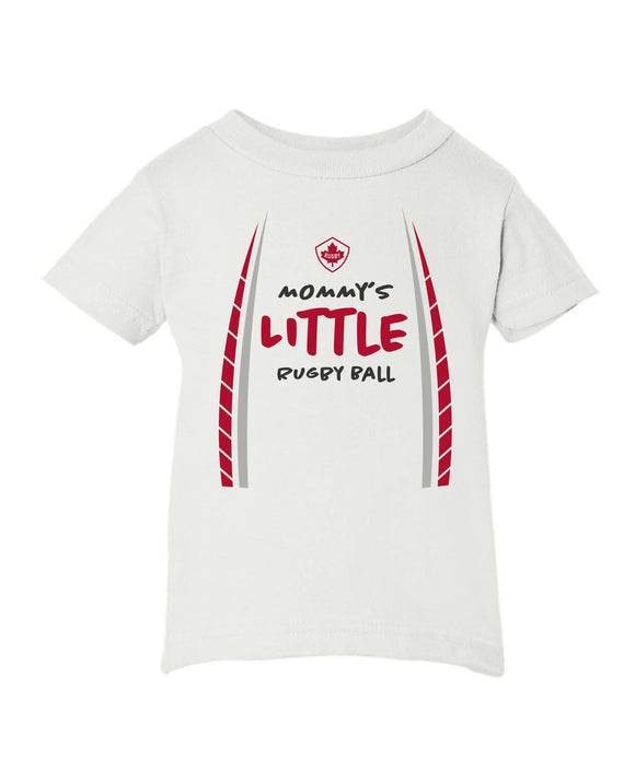 Mommy's Little Rugby Ball Infant T-Shirt