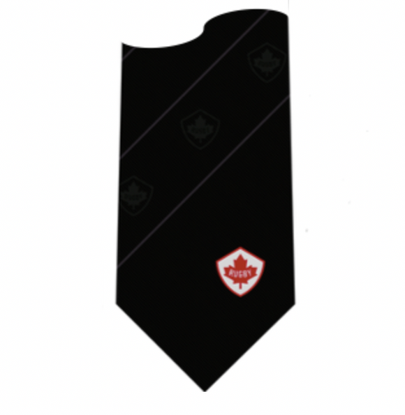 CANADA Black Supporter Tie